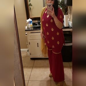 Indian Sharara set with dupatta